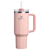 The Quencher H2.0 Flowstate™ Tumbler | 40 OZ - Peach Rose Picnic Stripe